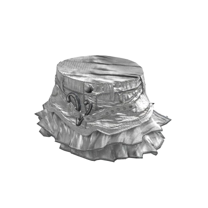 2000's Ruffled Denim Mini Skirt in White