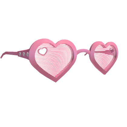 Pink Lovely Heart Shades