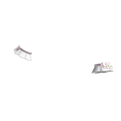 ୨୧: kawaii strawberry cafe maid cuffs pink