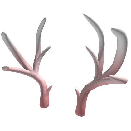 Black & Pink WereDeer Antlers