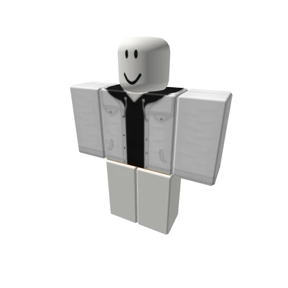 White Jacket w Hoodie
