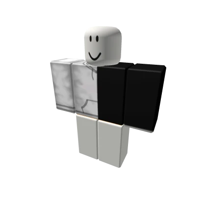 Half Black Half White Hoodie ( Head Of Conflict )