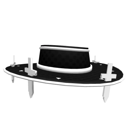 Black and White Swords Hat