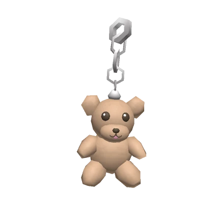 Teddy Bear Keychain Tan 3.0