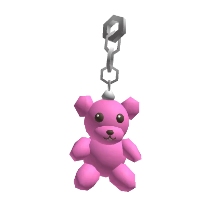 Teddy Bear Keychain Pink 3.0