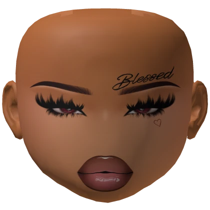 Baddie Latina Girl Mesh Makeup Gloss lips lashes