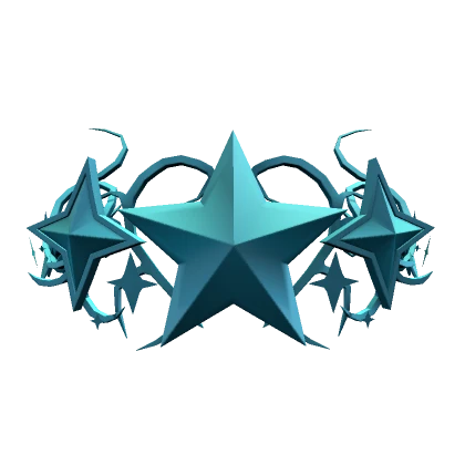 Teal Star Cyber Sigil Crown