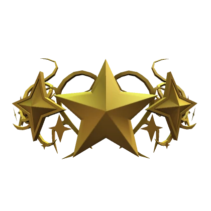 Gold Star Cyber Sigil Crown