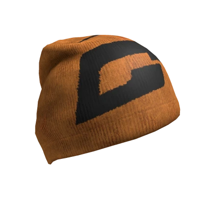 GENKNITE LOGO BEANIE -- ORANGE / BLACK