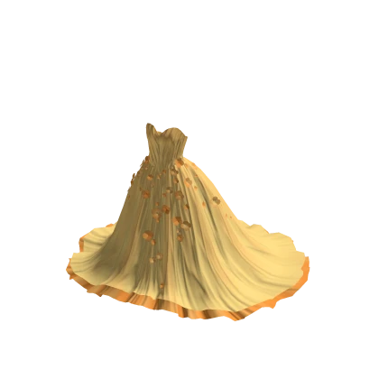 Yellow Spring Blossom Gown