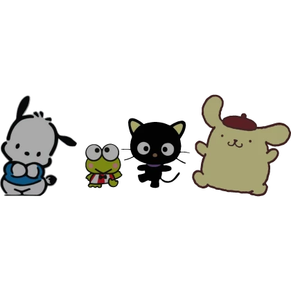 pochacco, keroppi, chococat, pompompurin sanrio hk