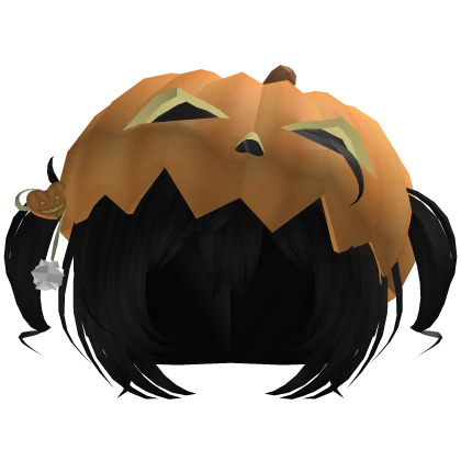 ♡ Sweet Pumpkin Hair 🎃 Black