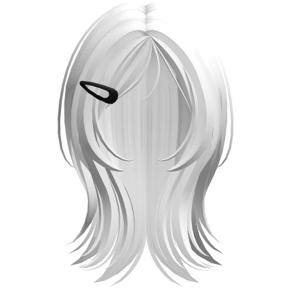 Jellyfish cut w/ clip in White