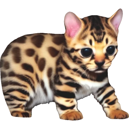 Chubby Bengal Cat