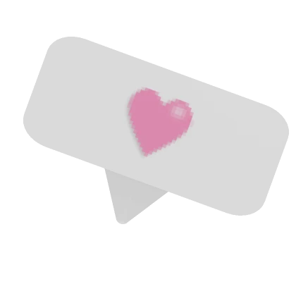 Pixel Heart Chat Sign