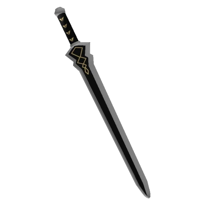 Gold Plated Anime Longsword [Back Mounted]