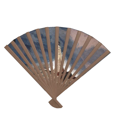 🪭 Aquatic Japanese Fan Waist/Holdable 🪭