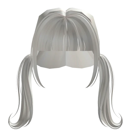 Low Anime Pigtails (white)