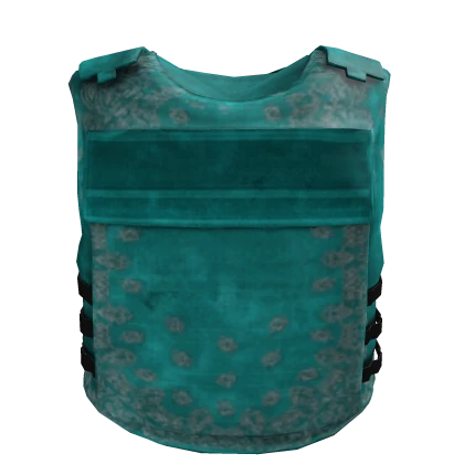 cyan designer bandana vest