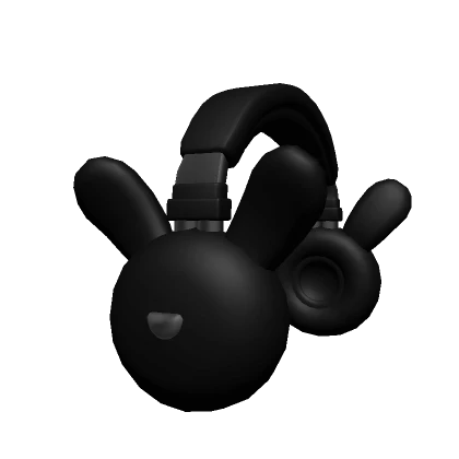 Black Bunny Headphones