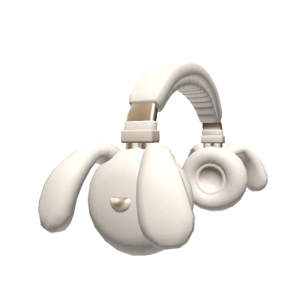 Cream Bunny Headphones