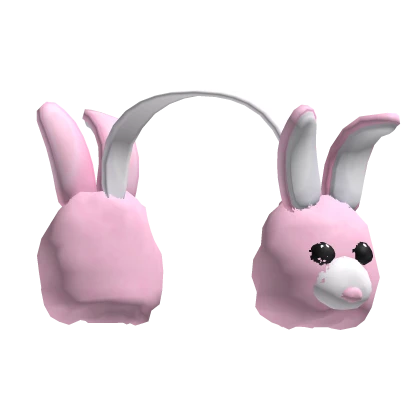 Pink Bunny Earmuffs