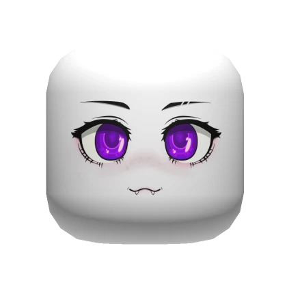 🧛Purple Anime Vampire Face - White Skin Tone