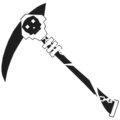 Cartoony White Skull Chain Scythe (SQUID GAME)