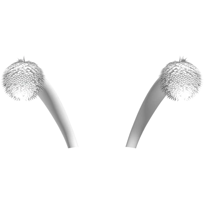 Fluffy White Pompom Antennas