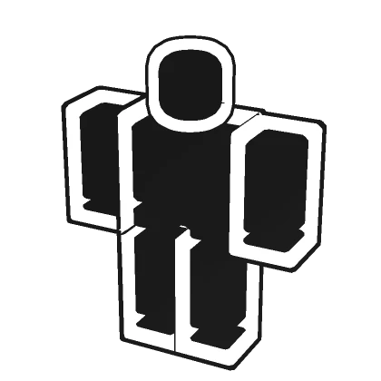 (1.0) White Black Double Outline Full Avatar