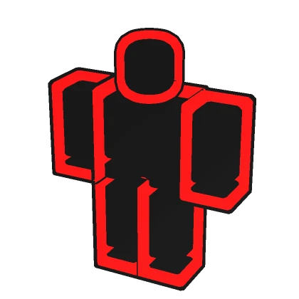 (1.0) Red Black Double Outline Full Avatar