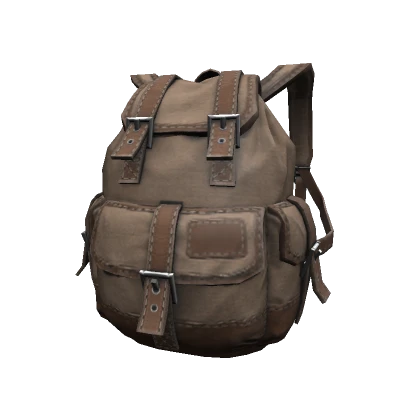 (1.0) Tan Vintage Backpack