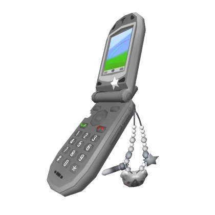 Cute Y2K Flip Phone Silver