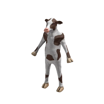 Brown Cow Suit Realistic Costume