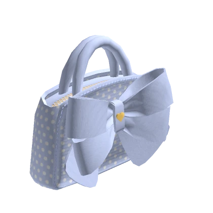 Blue Cute Ribbon Bag (Handheld Bag / Purse)