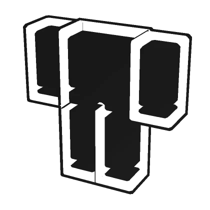 (1.0) White Black Double Outline Avatar