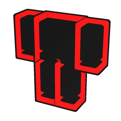 (1.0) Red Black Double Outline Character