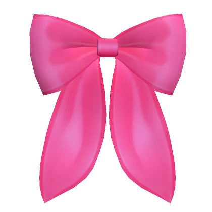 Satin Bow Hot Pink