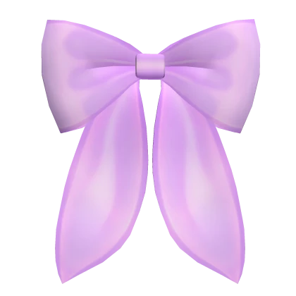 Satin Bow Purple
