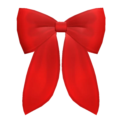 Satin Bow Red