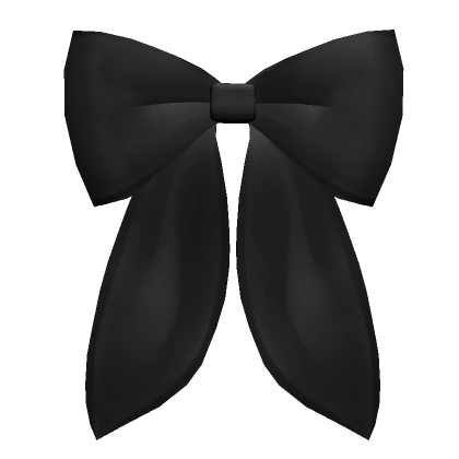 Satin Bow Black