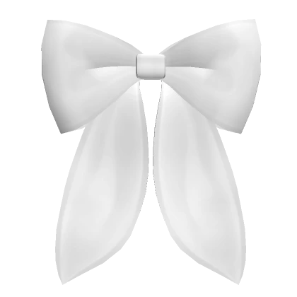 Satin Bow White