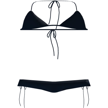 ୭. Summer Coastal Y2K Coconut Girl Bikini in Navy