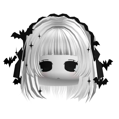 🍀Halloween Cute Vampire Girl w Gothic Hair