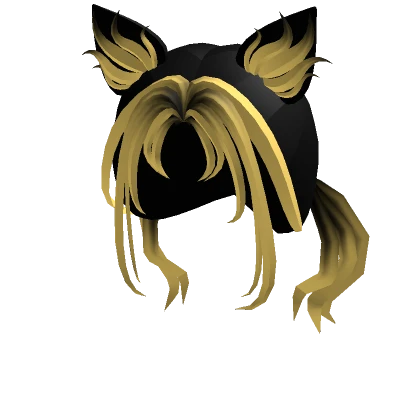 Neon Werewolf Ears Hair Yellow