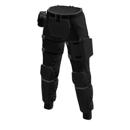 Black SCP MTF special forces armor pants