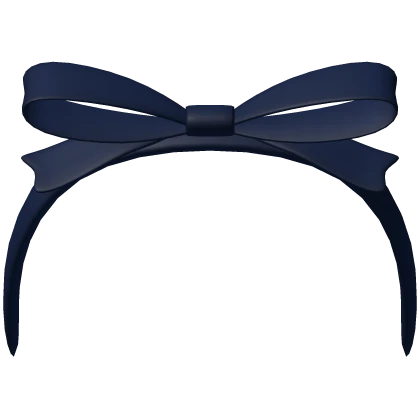 ʚ cutesy bow headband in navy blue