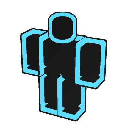 (1.0) Cyan Blue Double Outline Full Avatar