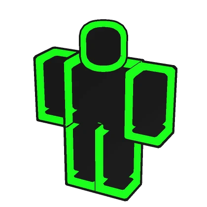 (1.0) Neon Lime Double Outline Full Avatar