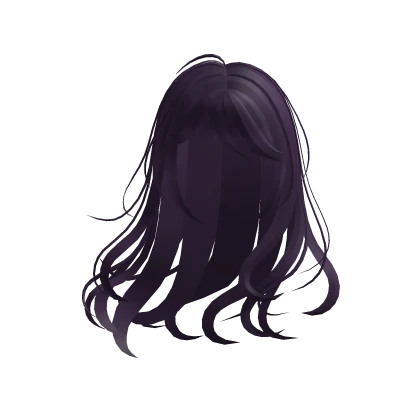 ♡꒰ windy long anime hair in purple꒱
